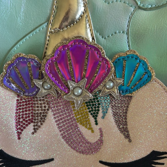 OMG Accessories Embellished Mini Backpack Gisel Mermaid Pink - Picture 3 of 4